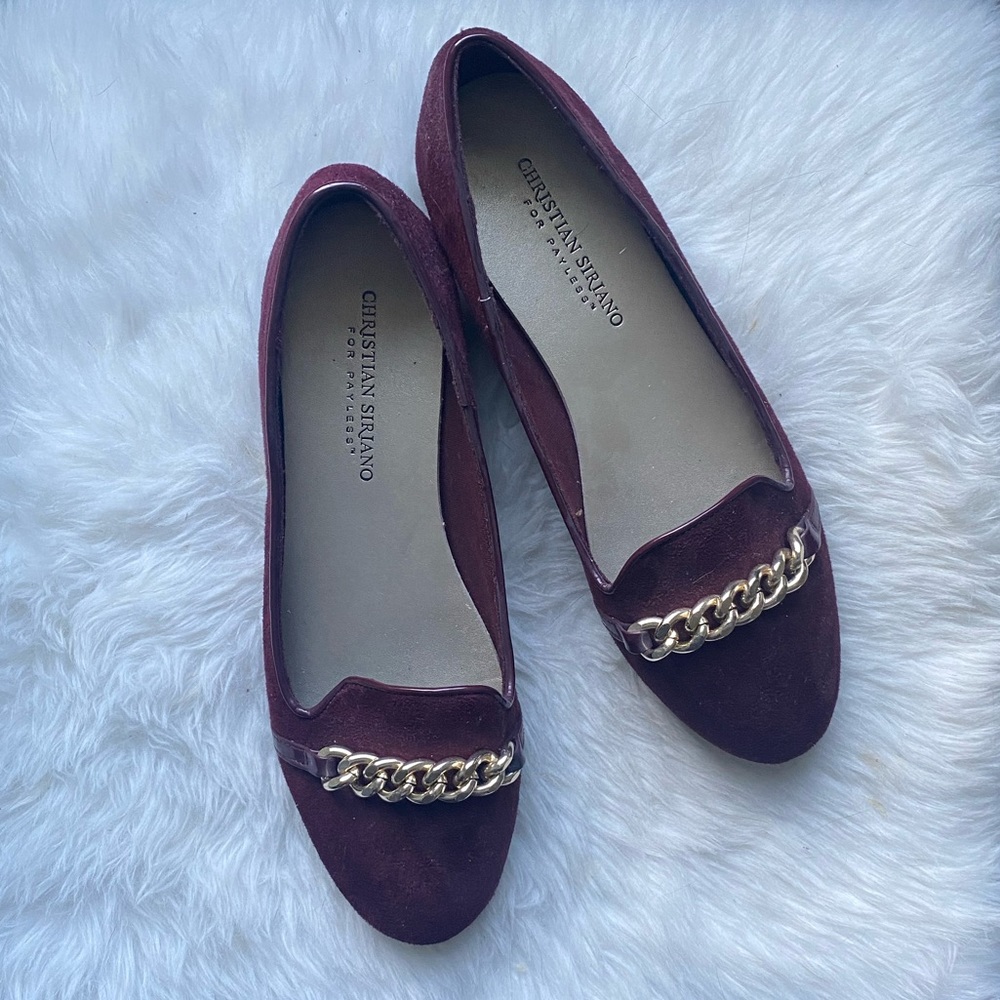 Plum Christian Siriano Flats Size 8